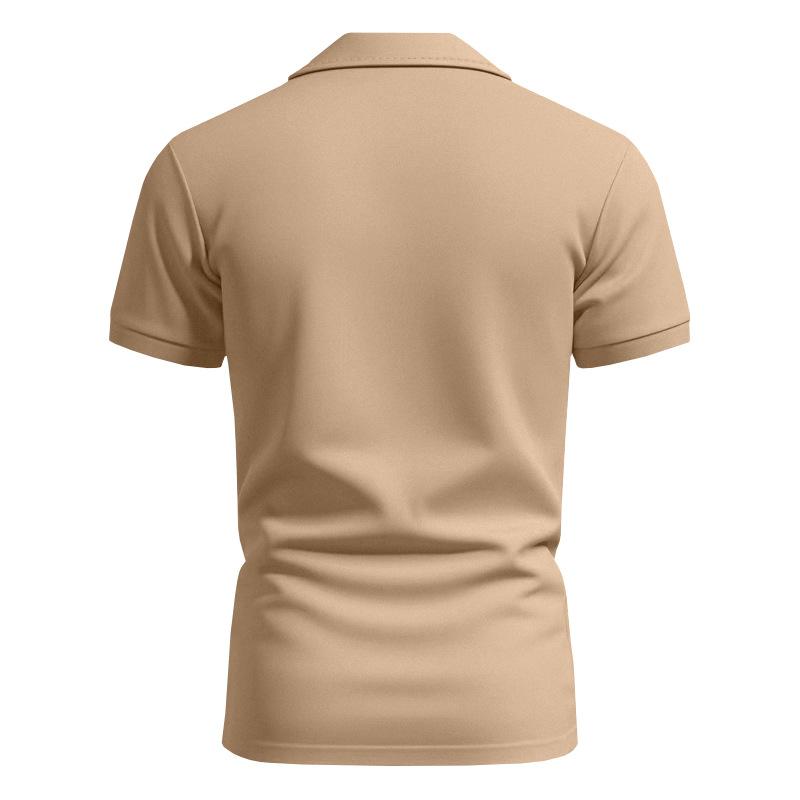 Casual Summer Men T Shirt Slim Gentleman Polo Shirt Short Sleeve
