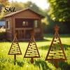 Rust Resistant Metal Stake 3Pcs Rustic Christmas Tree Stake, Weathered Iron Art Xmas Anti-rust Garden Design Decorative Sign for Yard Pathway