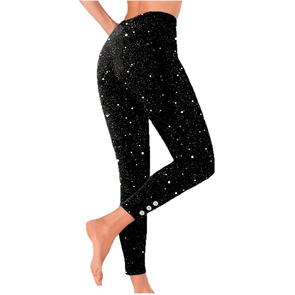 2026 European & American Women's Trendy Slim-Fit Hot Stamping Pants