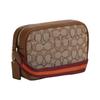 Coach Jamie 19 Classic Monogram Zip Closure Coated Canvas And Leather Shoulder Crossbody Bag Small Women Bags Khaki CO927-IMVGB