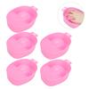 5 Nail Polish Removal Bowls Nail Art Soaking Tray Gel Remover Manicure Spa Nail Care Tools