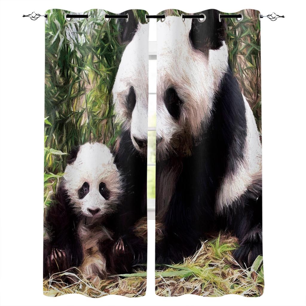 Polar Bear Reef Dark Clouds Home Decor Window Curtains Bedroom Kitchen Curtain Panel Curtains for Living Room