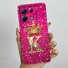Dla Infinix Note 30 4G 5G Note30 Pro VIP 30i Modne Etui na Telefon z Inicjałami dla Pary Miękki Silikon TPU Osłona Ochronna na Obiektyw