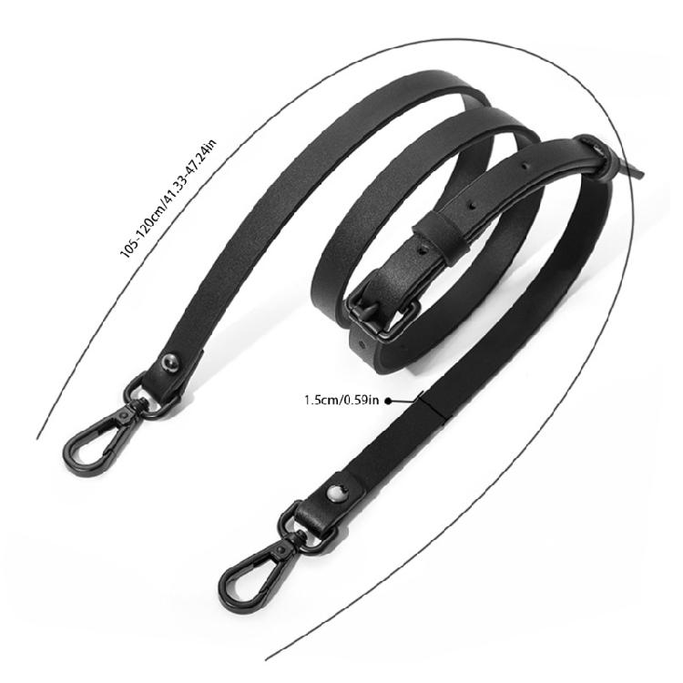 Adjustable Shoulder Strap For Handbags PU Reinforced Stitching Seamless Bag Compatibility Design Quick Release