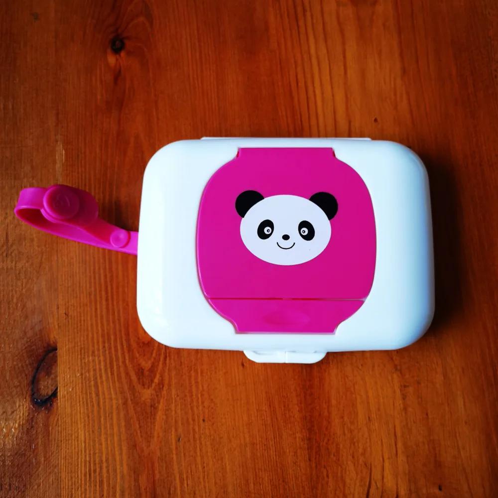 Pojemnik na chusteczki dla niemowląt Pudełko na mokre chusteczki Dozownik na wózek Przenośne Wieko na sznurku Zakryte pudełka na chusteczki