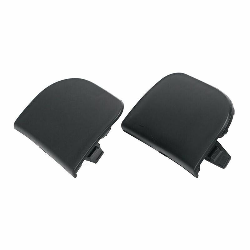 2pcs Black Front Bumper Tow Hook Eye Cover Cap Replacement Fit for Toyota Prius 2012-2015 Car Exterior Trailer Hole Lid Pair