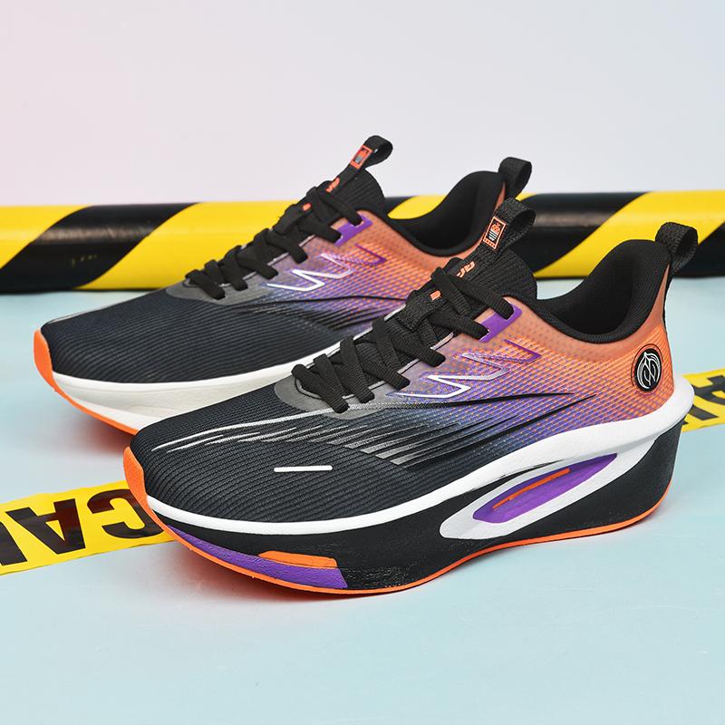 Couple Running Shoes Breathable Mesh Lightweight Cushioning Field Long-distance Running Training Sneakers for Men Women