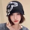 New retro jacquard knitted hat for children's autumn and winter versatile warm ear protection small headhat