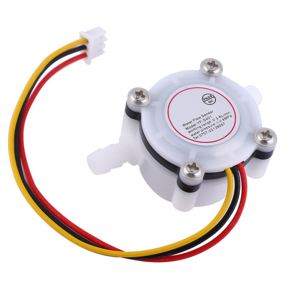 G1/4" Water Flow Sensor 0.3-6L/min YF-S401 Water Flow Sensor  Fluid Measurement