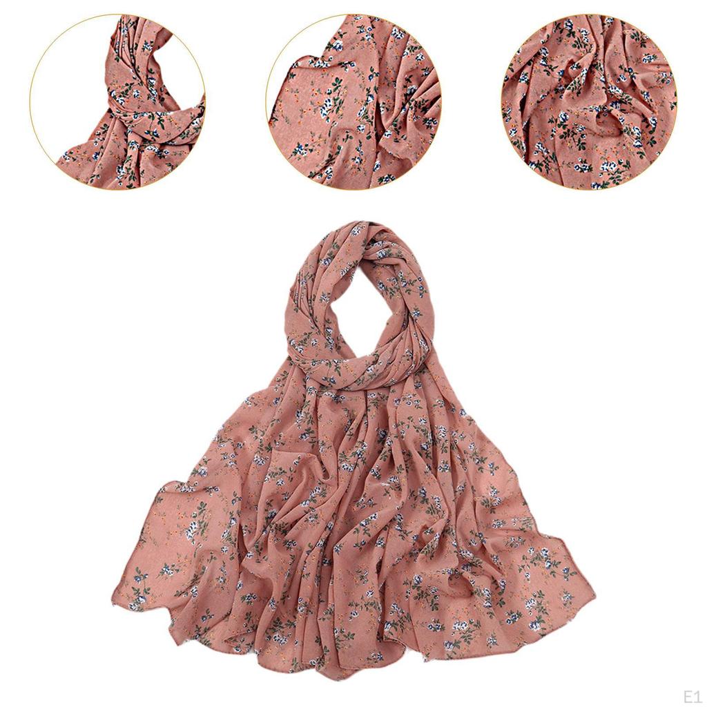Chiffon Scarf Elegant Fashion Long Neck for Ladies Women Mom Gift