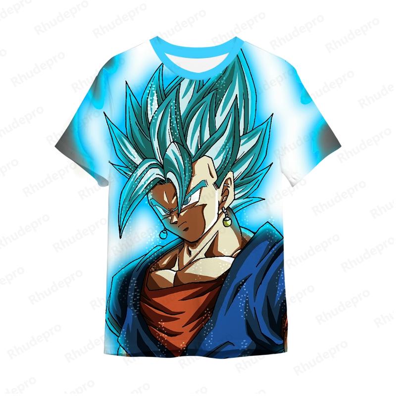 T-shirt Men Men's Children's Tops Dragon Ball New Shirts Fashion Summer Hip Hop Clothing Streetwear Goku Short Sleeve Y2k