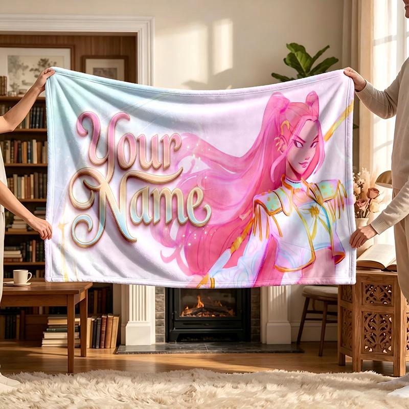 Mira (23) Personalized Name Blanket Soft Cozy Gift for Sofa Bed Couch Home Decoration