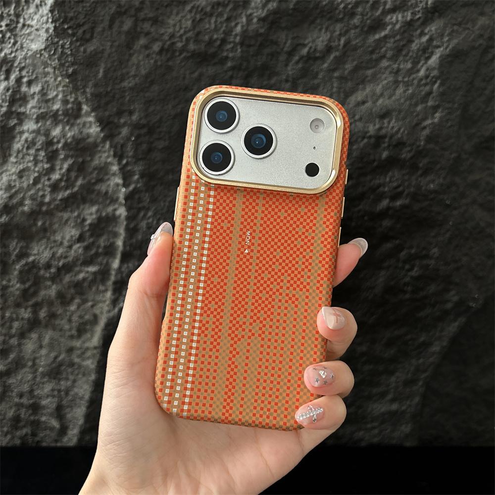 

Applicable to iPhone17PROMAX Kevlar magnetic mobile phone case Apple 16 creative advanced sense hard protective case iPhone 13 PROMAX