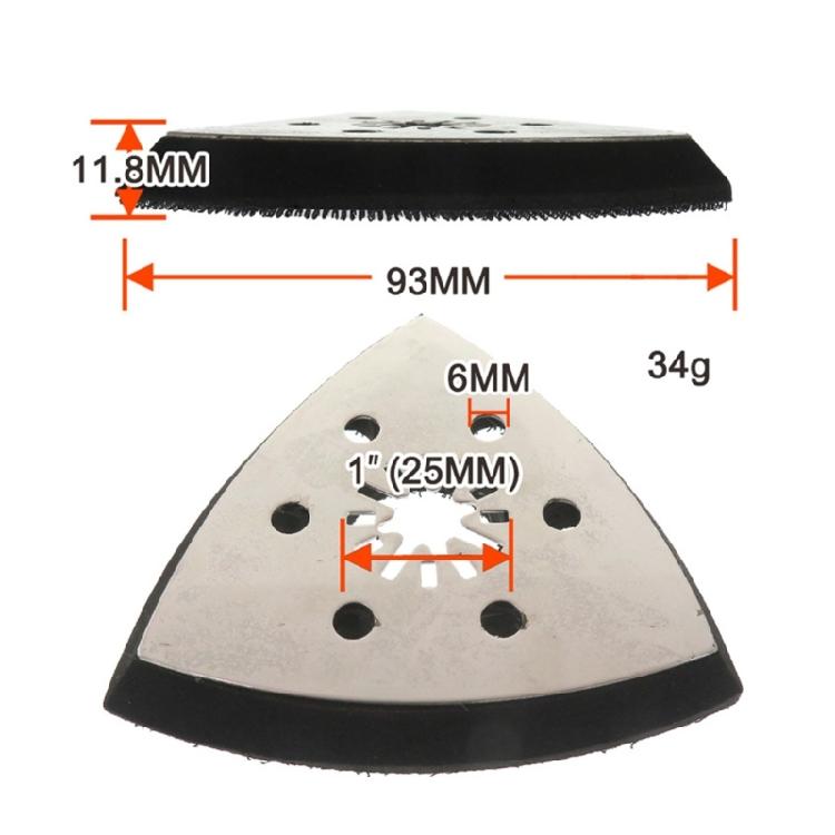 Universal 93mm Triangular Sanding Plate Quick Change Adapter For Most Electric Power Sanders Orbital Sanders Efficiently