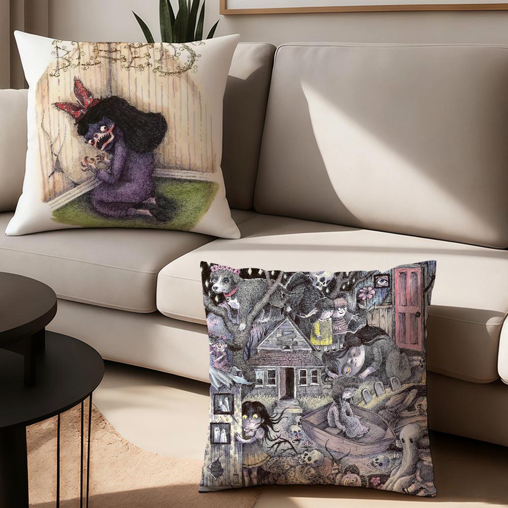 Band W-WednesD-day Bleeds Pillow Case Office Cushions Suitable For Sofa Car Bedroom Decorative Cushion Cover