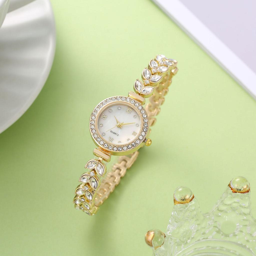 W75 Mermaid Women's Watch Light Luxury Small Group Bracelet Watches Full Diamond Clock Female's Fashion Quartz Watch Gift