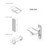 Wall Mount for Monitor, Without Storage Basket, Aluminum Alloy Straight Arm Wall Mount, Device Monitor Stand