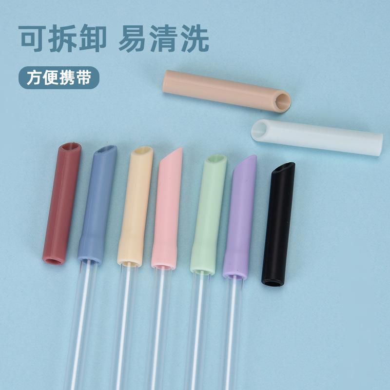 0.8Cmtritan Telescopic Straw Multi-Color Optional Set Milk Tea Beverage Reusable Water Cup Straw