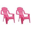 VidaXL Garden Chairs for Children Set of 2 Pink 37x34x44 Cm PP 364741