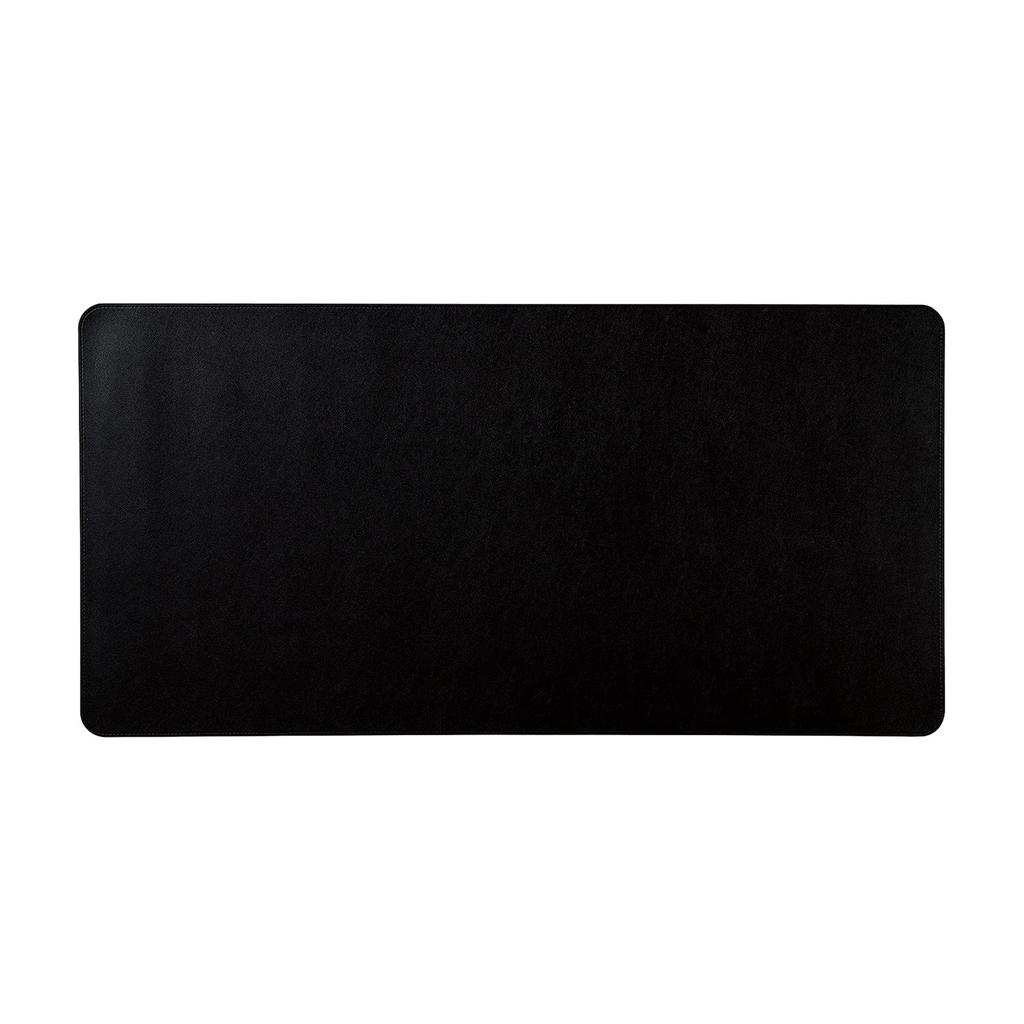 ELECOM Desk Mat Mouse 800mm X 400mm X Expandable for Larger Desk Interior Black Pad, (W) (D) 1.8mm (H), Leather, Use, Organization, Style, MP-DM03BK