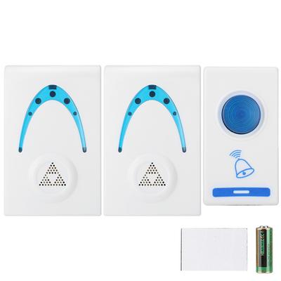 32 Melodias 1 Botão Remoto 2 Receptores Plugin Campainha Sem Fio para Casa