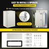 NEMA Steel Enclosure, 20 X 12 X 10'' NEMA 4X Steel Electrical Box, IP66 Waterproof & Dustproof, Outdoor/Indoor Electrical Junction Box, with Mounting