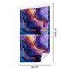 Wallpaper Ink blue, violet, navy blue and purple 50x1000