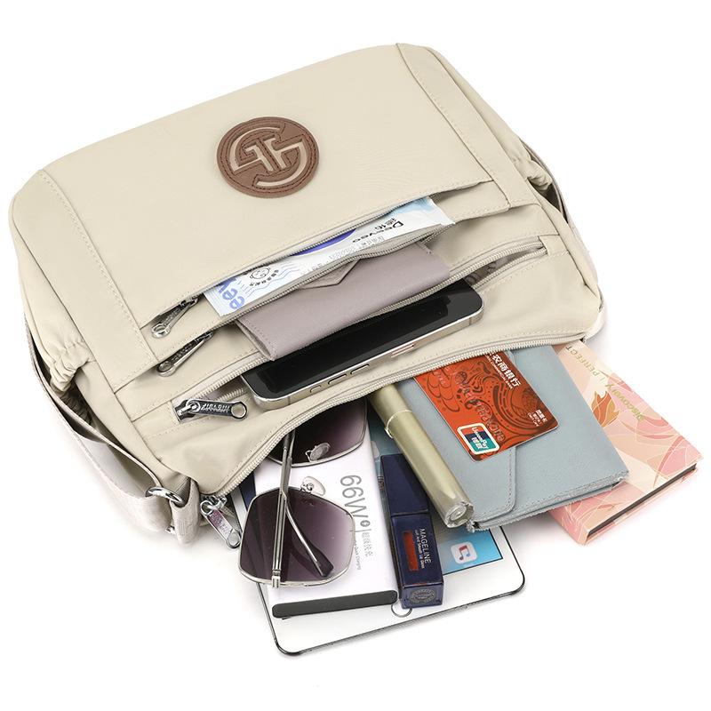 Large Capacity Multi-compartment Dumpling Bag Casual Versatile Shoulder Messenger Large Bag Women's Bag Canvas Bag