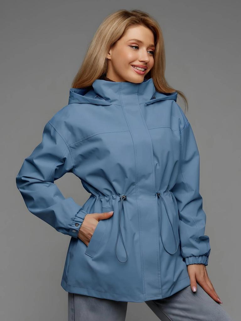 Giacca casual europea e americana da esterno con coulisse in vita, tuta sportiva da trekking, trench, giacca, abbigliamento da donna