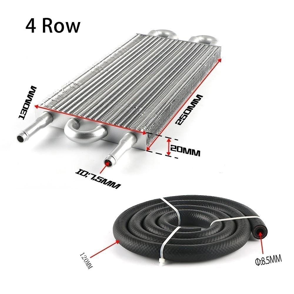 Universal 2Row 4Row 6Row 8Row 10Row Oil Cooler Kit Aluminum Remote Transmission Engine Cooler Auto-Manual Radiator Converter Kit