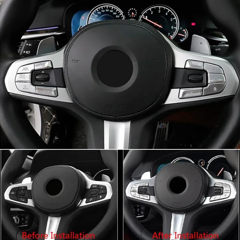 Chrome Car Steering Wheel Switch Button Cover Trim For BMW 5 X3 G30 G38 G01 2018- Interior Inner Auto Para Sticker Carro Set