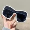 The Same Windproof Glasses, Wind One-Piece Large-Frame Sunglasses Y2K Future Technology Feeling Street Show Sunglasses