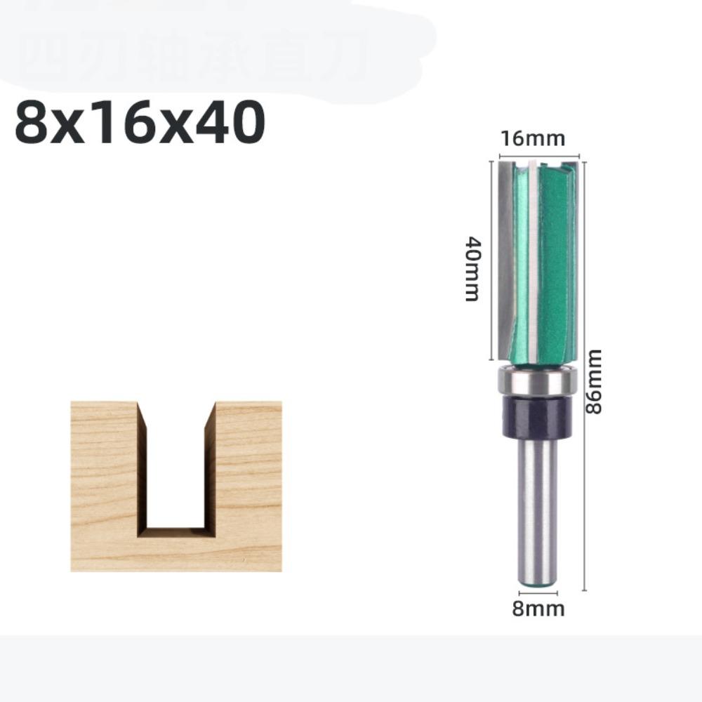 8/12mm Carpenter Milling Cutter Straight Trimmer Bits Durable Woodworking Router Bit