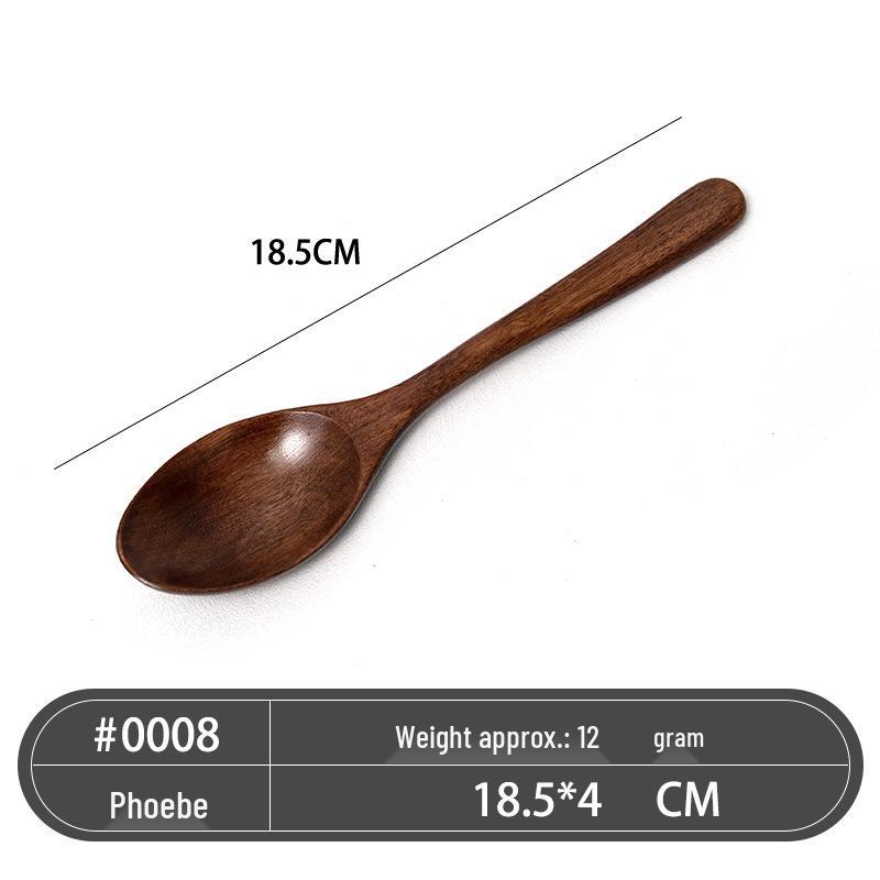 Japanese Style Camphor Wooden Spoon for Soup & Honey Stirring