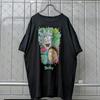 [USED] Great face, American comics, vintage, anime T-shirt, Rick and Morty, black