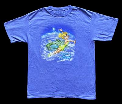 New Y2K Tinkerbell Disney T-Shirt Peter Pan Tink Tee Size S-5XL Reprint