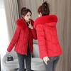 Down Cotton Jacket Women's Short 2026 New Winter Korean Version Loose Thickened Fur Collar Cotton Jacket