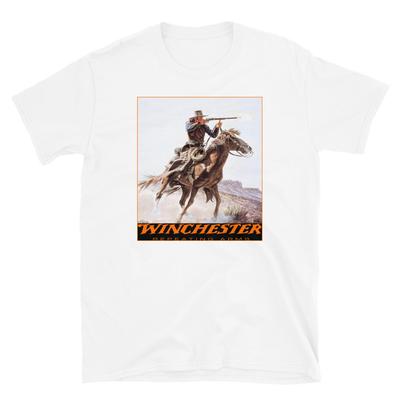 WINCHESTER FIREARMS, Camicia da Cowboy, Secondo Emendamento, WESTERN, Maglietta Stampata Top Tee