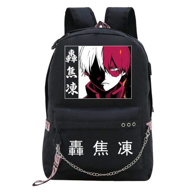 Travel Bag My Hero Academy Anime Peripheral Backpack Usb Large Capacity Student School Bag