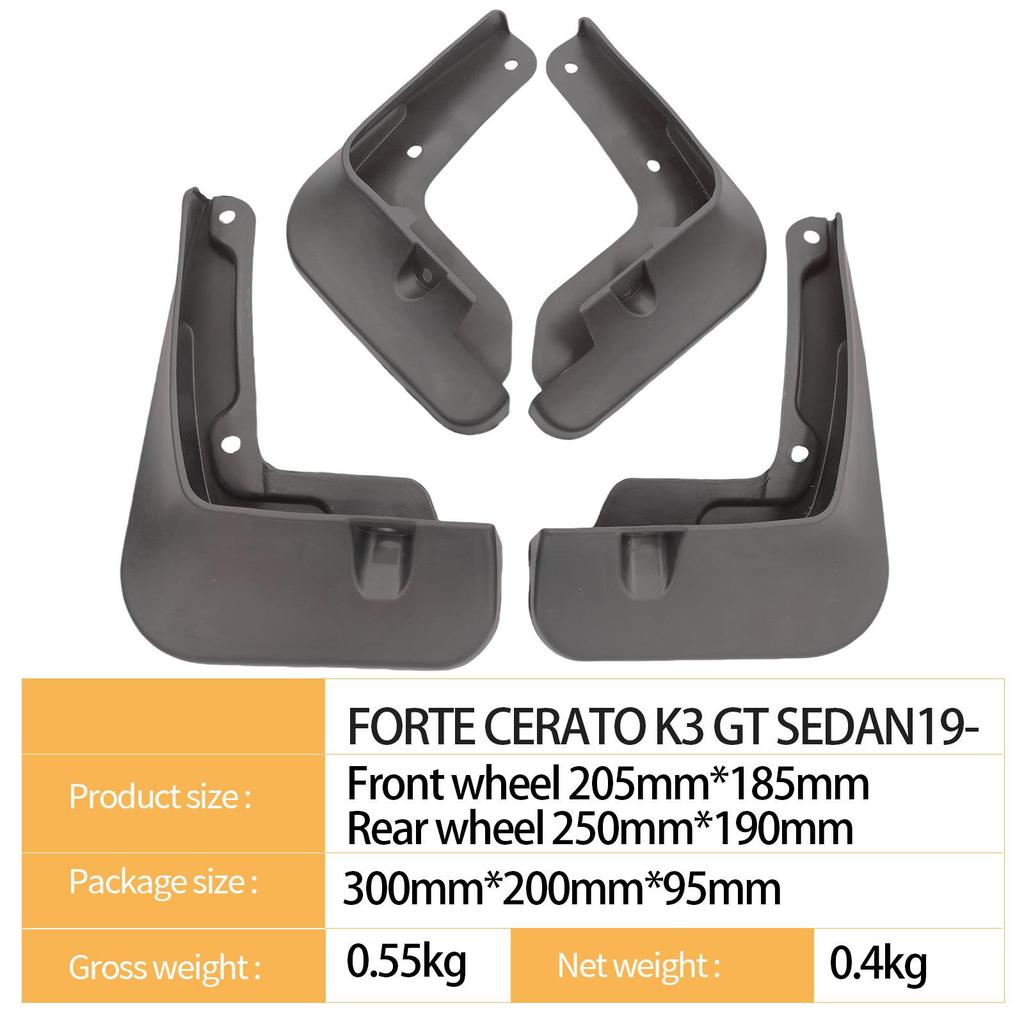 Kia K3 1.5T High Trim 2019+ Automotive Tire Mudguard