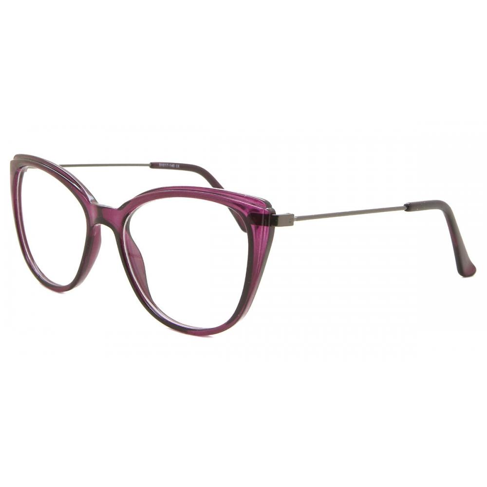 Full Rim Cat Eye Transparent Dark Purple Smartbuy Collection Georggian Cp121c Fashion Women Eyeglasses