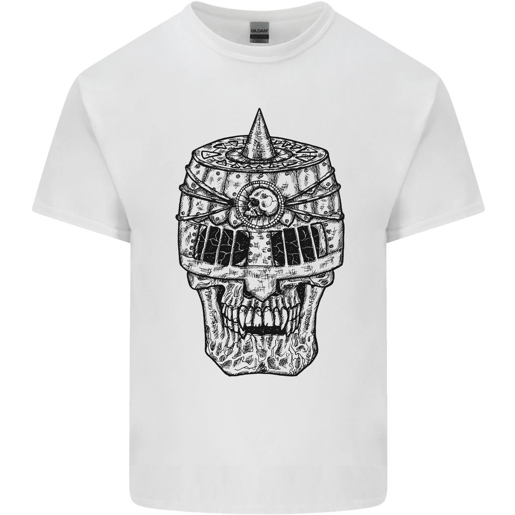 Medieval Skull Helmet Unisexs Light Cotton TShirt