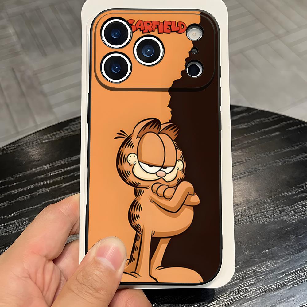 Cute Cat G-GarfieldeS Phone Case For IPhone 17 Pro Max 16 15 14 Pro Max 13 11 X Xs Xr 8 7Plus Silicone Cover