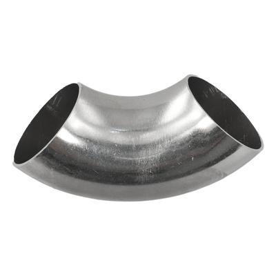 Stainless Steel 304 1.5D Bending Radius Exhaust Elbow 90 Degree Pipe Fitting for Automotive Exhaust and Intake Pipes 34-102mm
