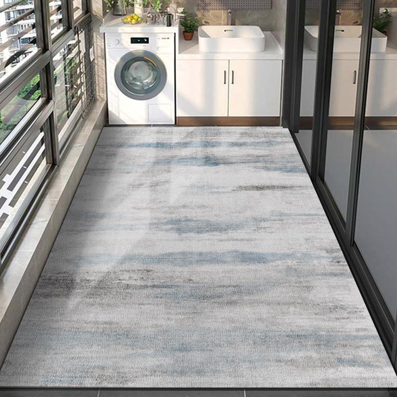 Balcony Non-slip Rug Pvc Leather Waterproof Floor Mat Wipeable Easy To Clean Bay Window Mats Entry Door Carpet Large Area Rugs