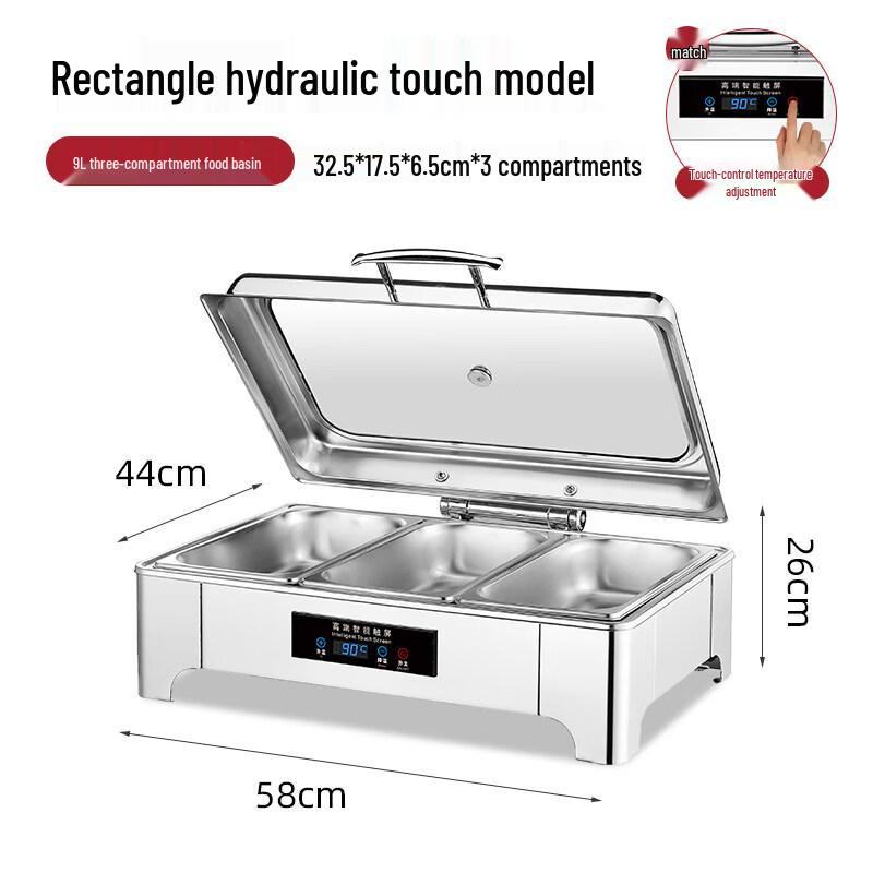 Commercial Buffet Food Warmer & Interchangeable Serving Pans