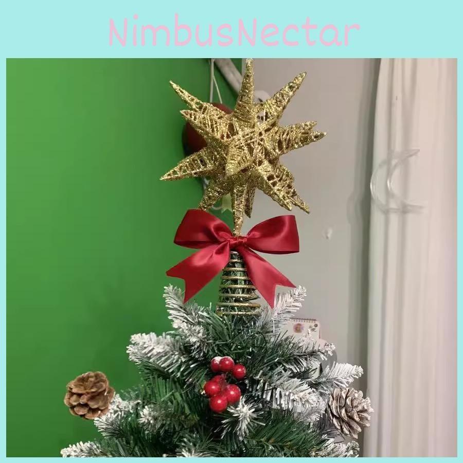 Christmas Tree Topper Lighted Twinkling Star Holiday Tree Top  Art Decoration