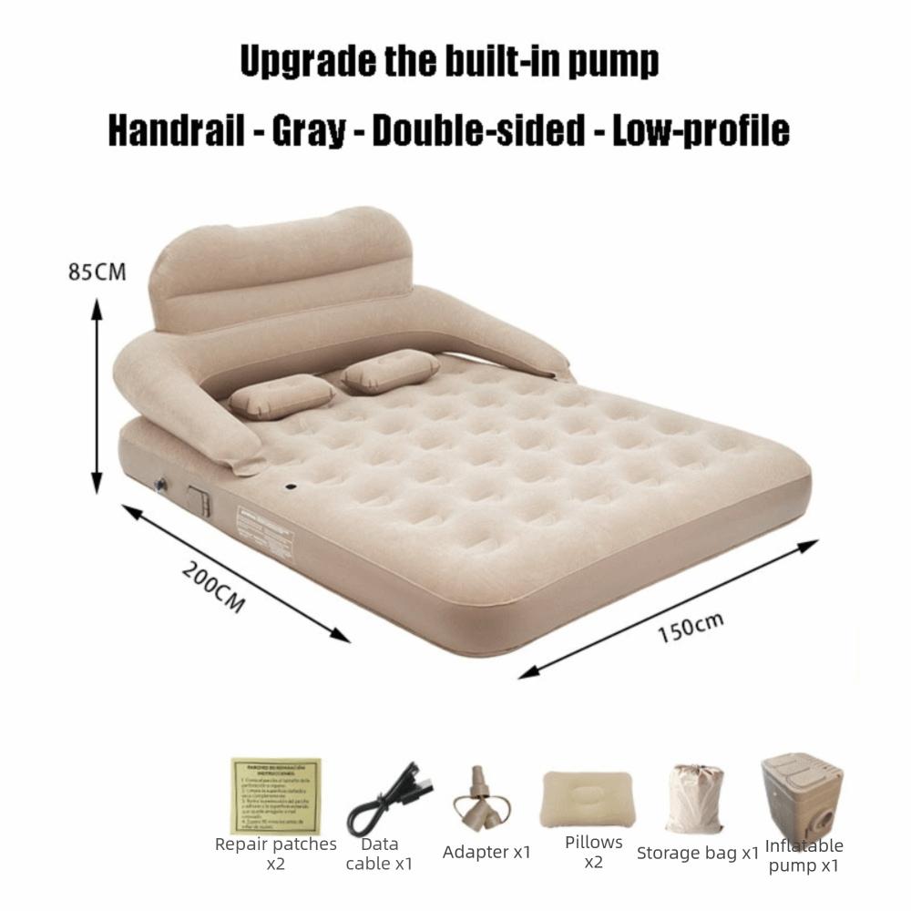 Automatic Inflation Inflatable Bed With Bedside Table Thickened Mattress Skin-friendly Increase Height Air Cushion