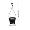 Hanging Flower Pots, 6 Sets Hanging Orchid Pot Breathable Mesh Net Pot Plastic Basket with Hook Orchids Flower Pots for Outdoor