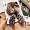Blue and white temperament 71 small square scarf silk scarf women's new summer thin versatile fashion simple high-end scarf